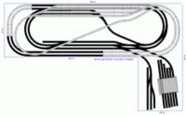 Roco H0 Geo-Line Gleisplan 400 X 240 cm
